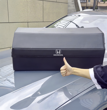 Foldable Car Trunk Organizer With 2 Compartments For Toyota Honda Suzuki Kia Hyundai & More Brands